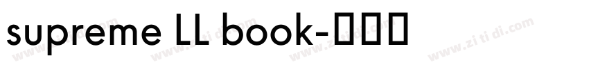 supreme LL book字体转换
